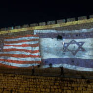 US Israeli Flags