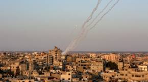 Palestinian rocket barrage