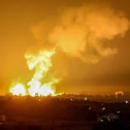 Israeli airstrikes in Khan Yunis