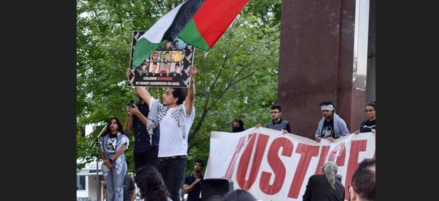 Palestinian Youth Movement rally in Ottawa