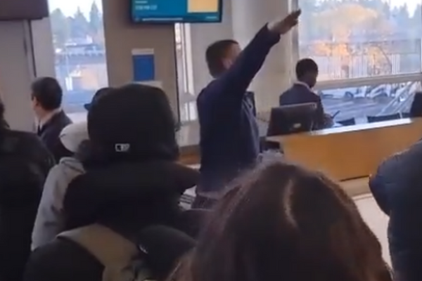 Man Yells Anti-Semitic Slur With Nazi Salute At US Airport