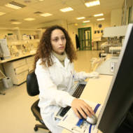 A lab technician in Israel