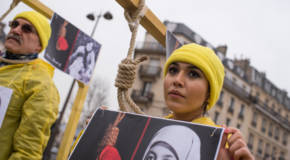 anti-Iranian regime demonstrator