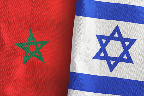 Moroccan ad Israeli Flags