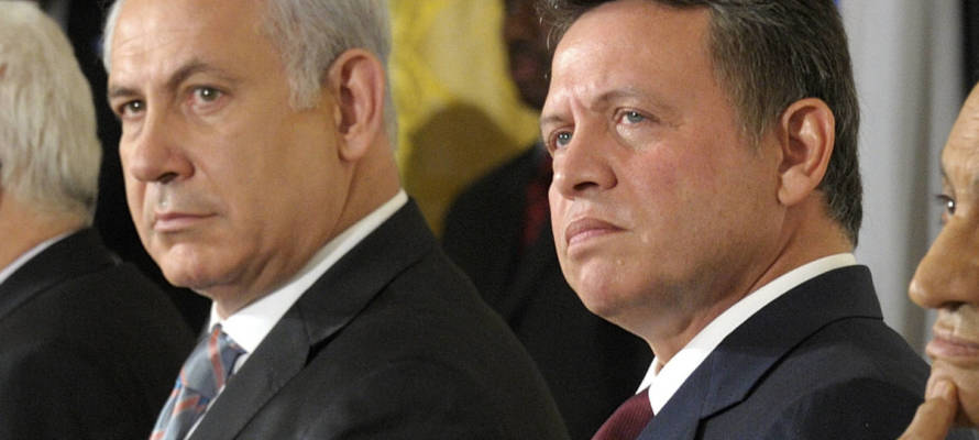 Israeli Prime Minister Benjamin Netanyahu and Jordan's King Abdullah II