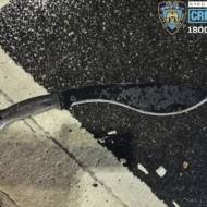 Weapon used to attack three NYPD police officers