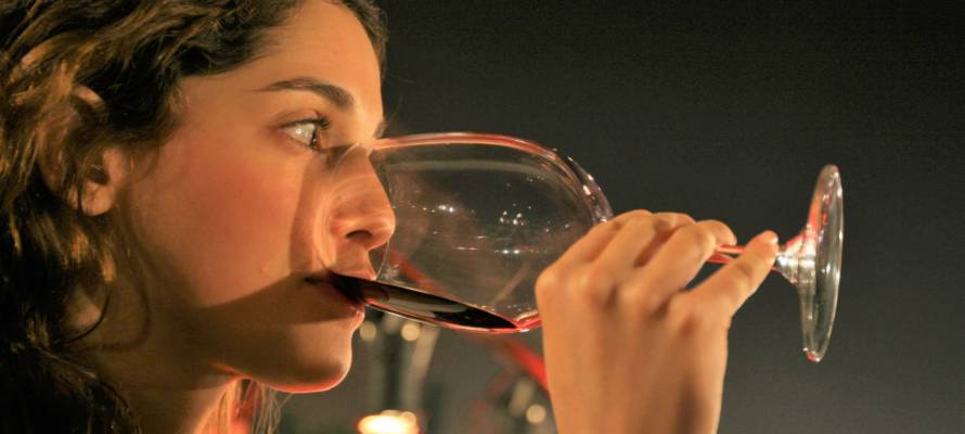 Tasting wine at the Israel Museum's annual wine festival