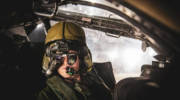 A pilot during the IAF's “Staging Threat” exercise