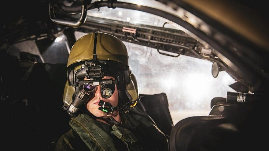 A pilot during the IAF's “Staging Threat” exercise