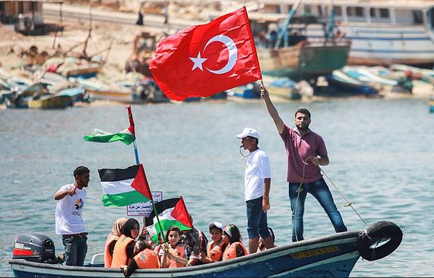 Palestinian rally marking the 5th anniversary of the Mavi Marmara flotilla