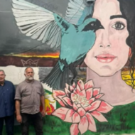 Mural of solidarity with Iranians