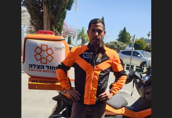 United Hatzalah volunteer EMT Benny Meshulam