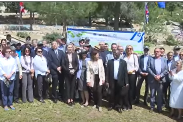 75 Ambassadors Plant 75 Trees in Israel