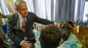 Netanyahu visits injured soldiers and K-9 unit