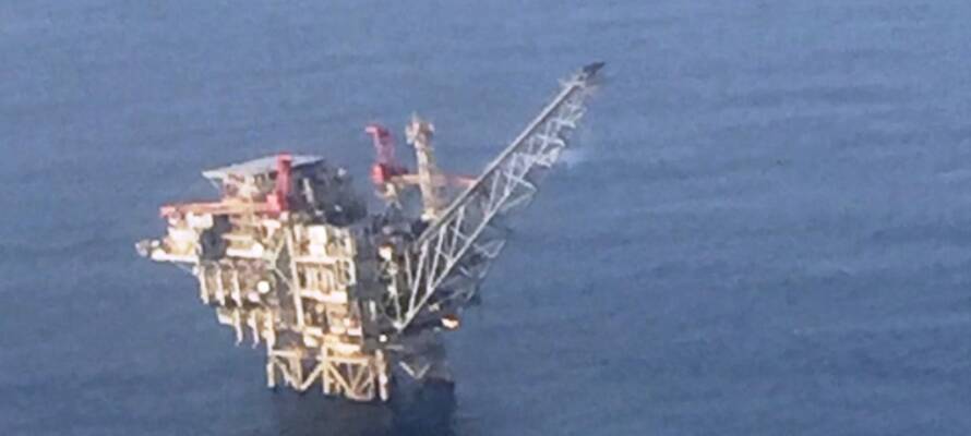 Gas rig off Israel's coast