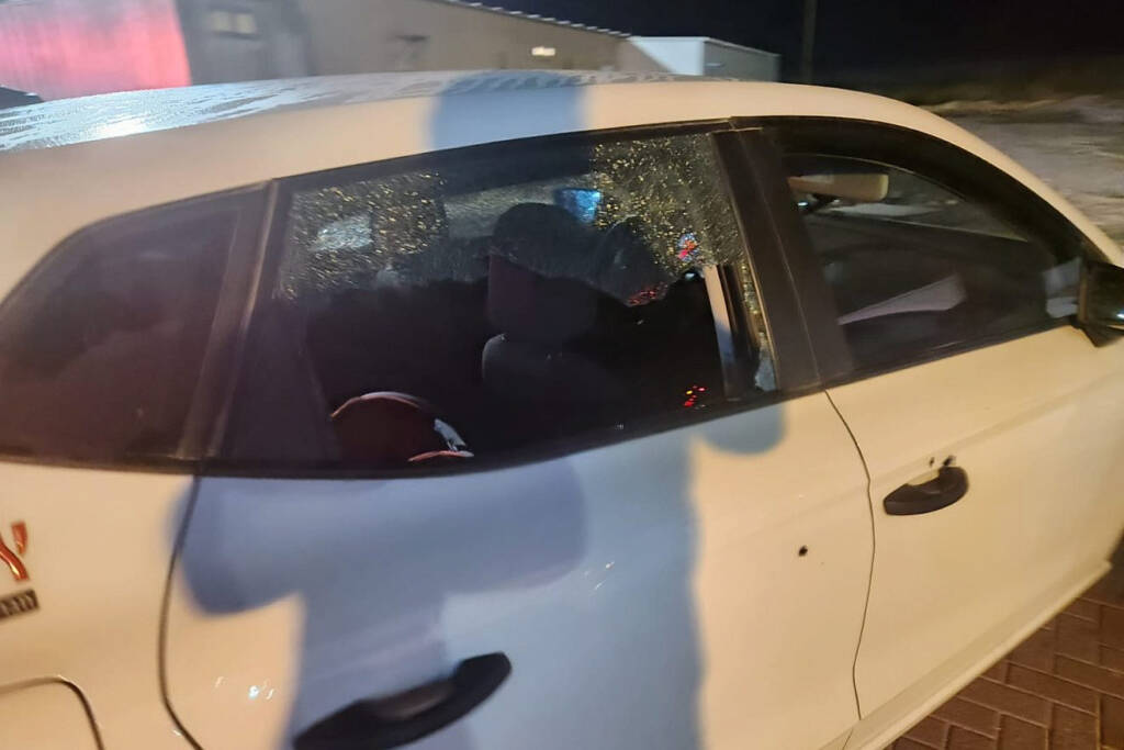 Car damaged in Huwara attack