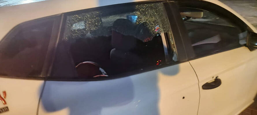 Car damaged in Huwara attack