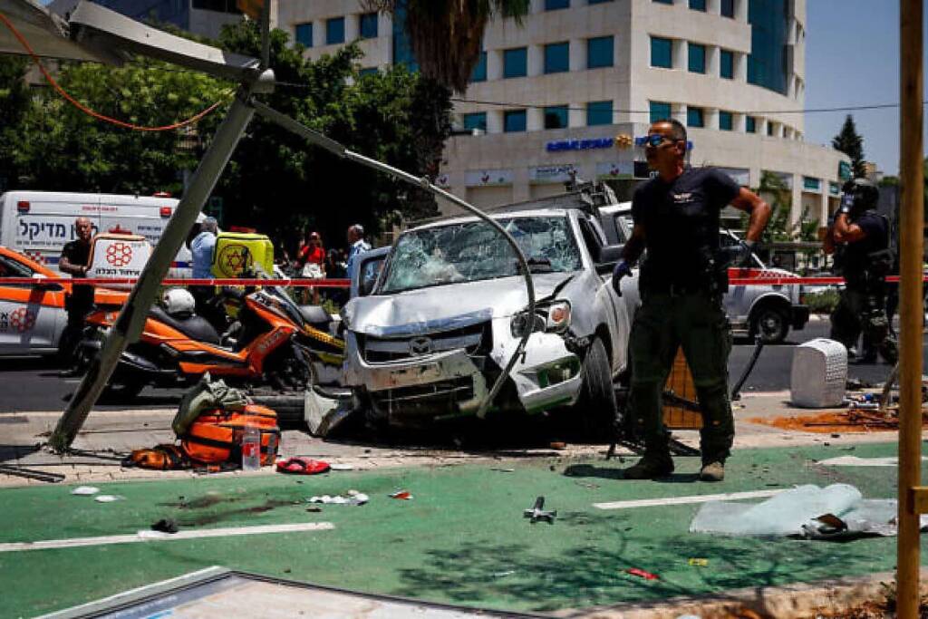 Scene of terror attack in Tel Aviv