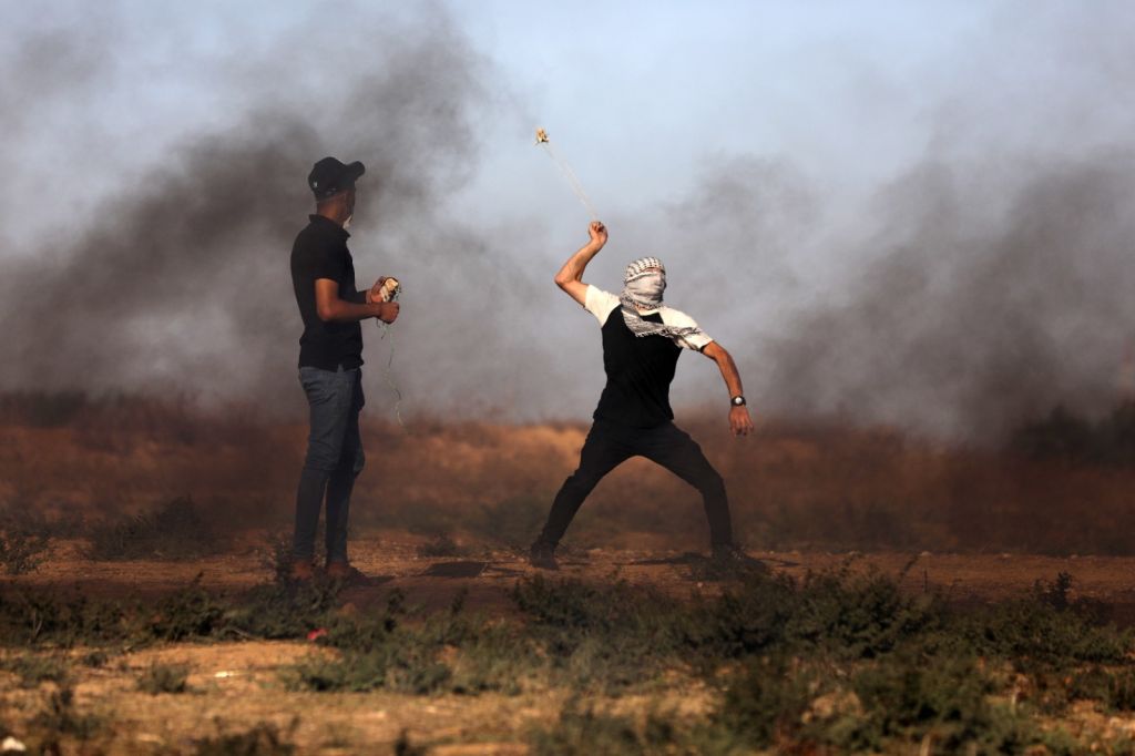 Riots Gaza border