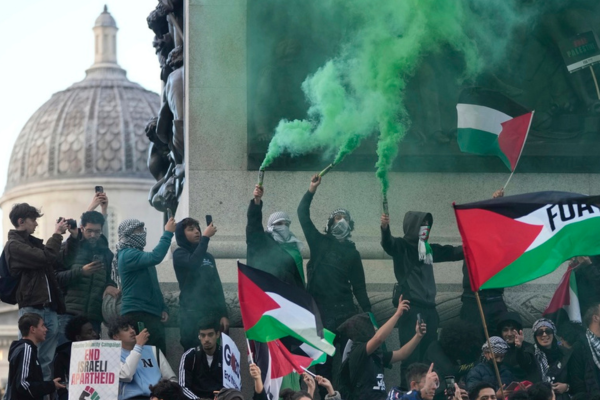 Palestinian rally, London