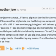 antisemitic message