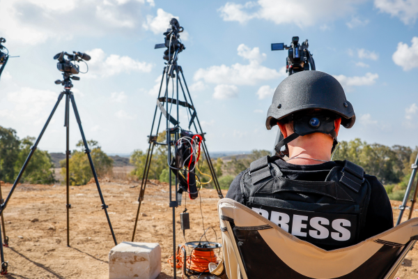 Journalists, southern Israel