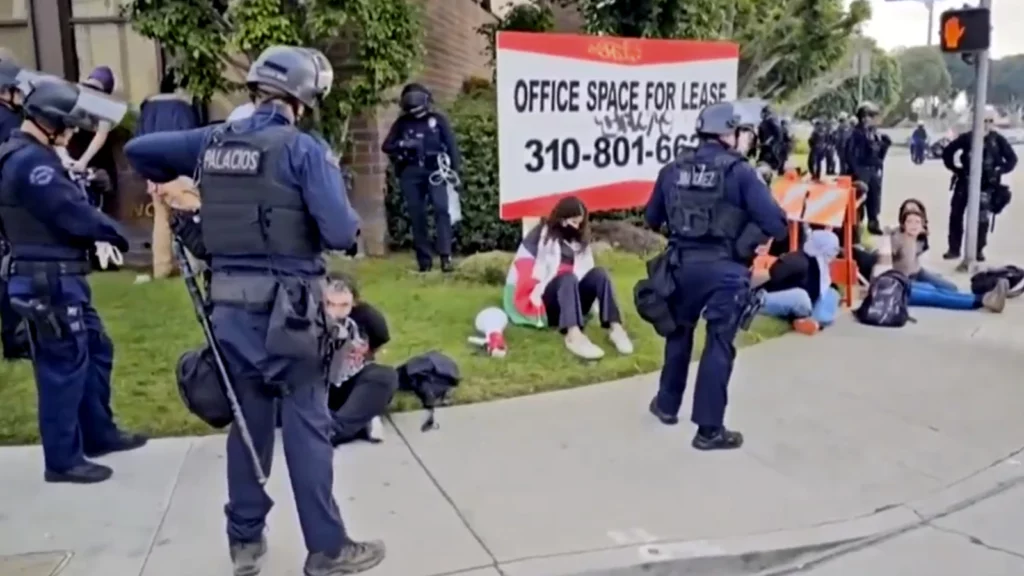 Pro-Palestinian protest los angeles