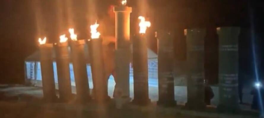 menorah in gaza