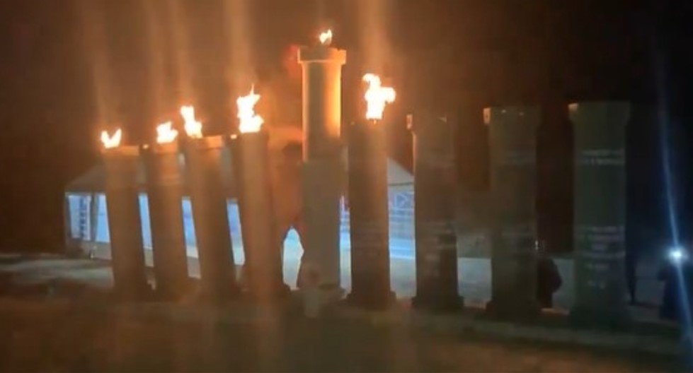 menorah in gaza