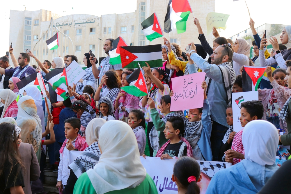 Demonstrations of the Jordanian people in solidarity with Gaza and the Palestinian people