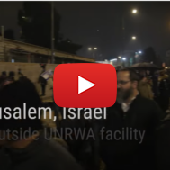 anti-UNRWA rally