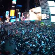 times square israel rally