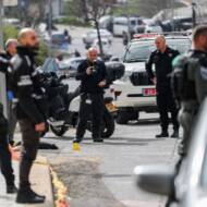 Israeli security forces terror attack scene
