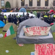 Anti-Israel encampment at Columbia