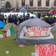 Anti-Israel encampment at Columbia