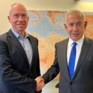 Benjamin Netanyahu and Yoav Gallant