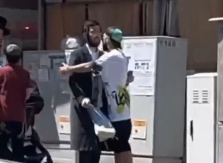 Man who hugs people