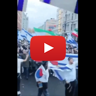 Iranians at pro-Israel rally