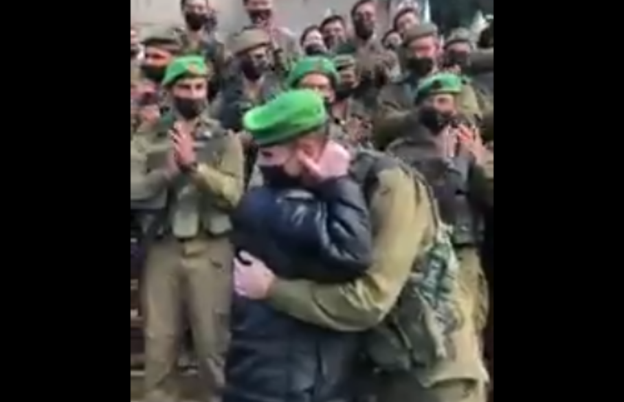 holocaust survivor beret ceremony