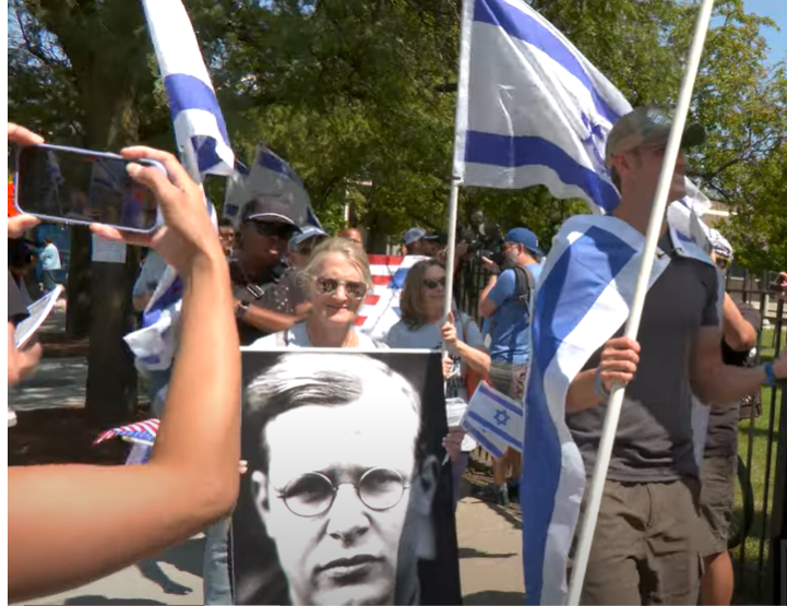 Pro-Israel protesters