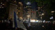 columbus cirle israel rally