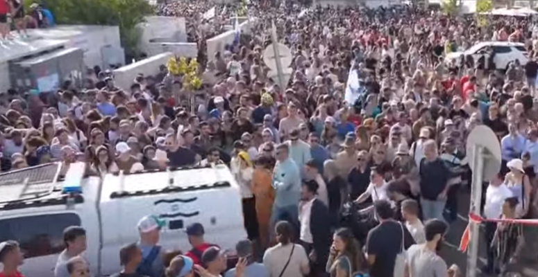 Funeral procession for Hersh Goldberg-Polin