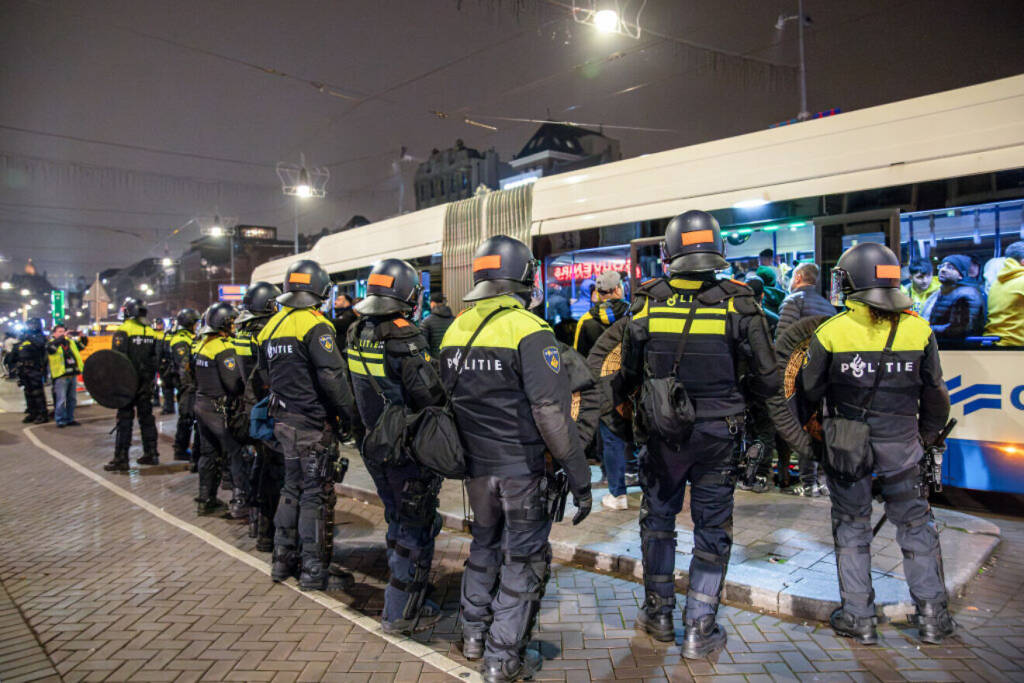 Dutch mobile police officers