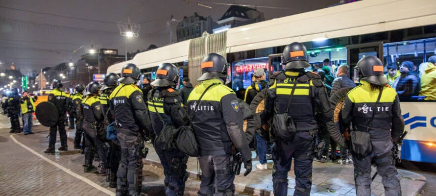 Dutch mobile police officers