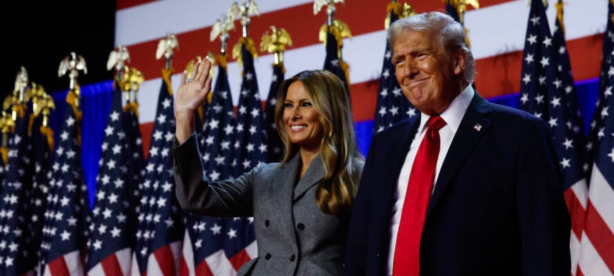 Trump with wife Melania