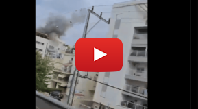 Hezbollah missile explodes in Nahariya (X screenshot)