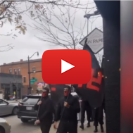 Neo Nazis demonstrate in Ohio Nov, 2024 (Youtube screenshot)