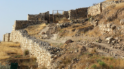 Ancient fortress walls of Lachish.