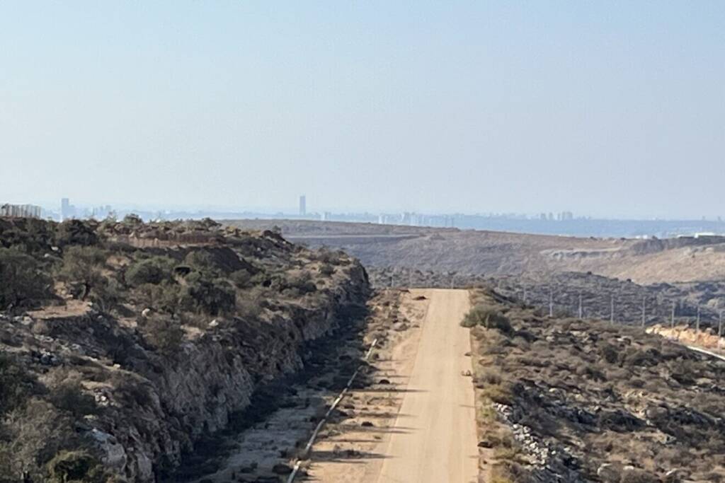 View of central Israel from the Avichai cattle farm in Samaria.