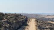 View of central Israel from the Avichai cattle farm in Samaria.